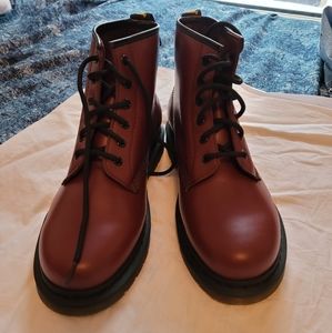 Doc Martens Cherry Red leather 101 boots